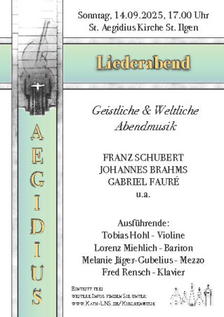 Liederabend 14.9.2025, Leimen